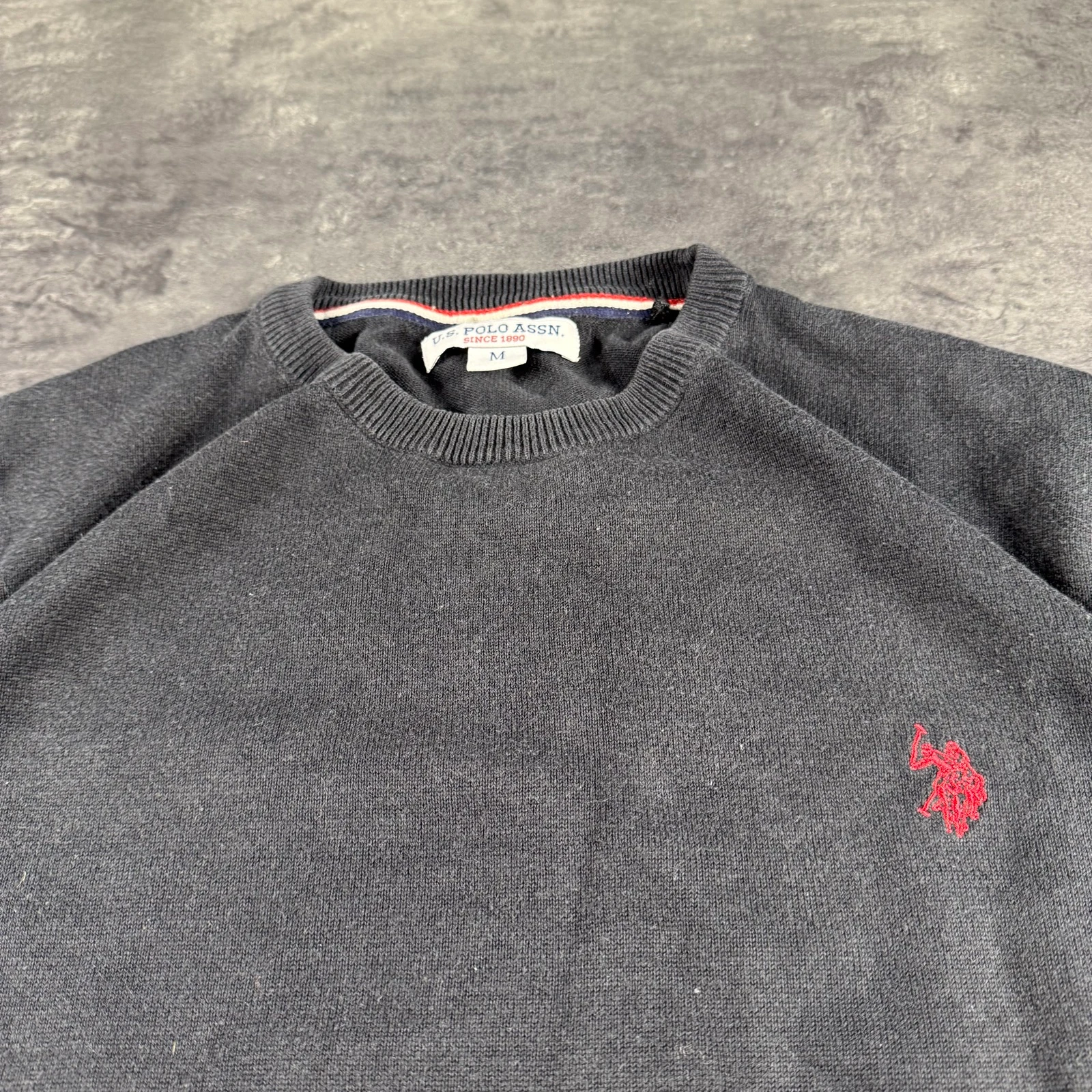 U.S. Polo ASSN Crewneck Sweatshirt Black Cotton Premium Vintage Y2K Luxury Tactical Achieve – photo 5